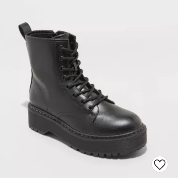 NWT Universal Thread Erin chunky sole combat boots with memory foam - Picture 1 of 6